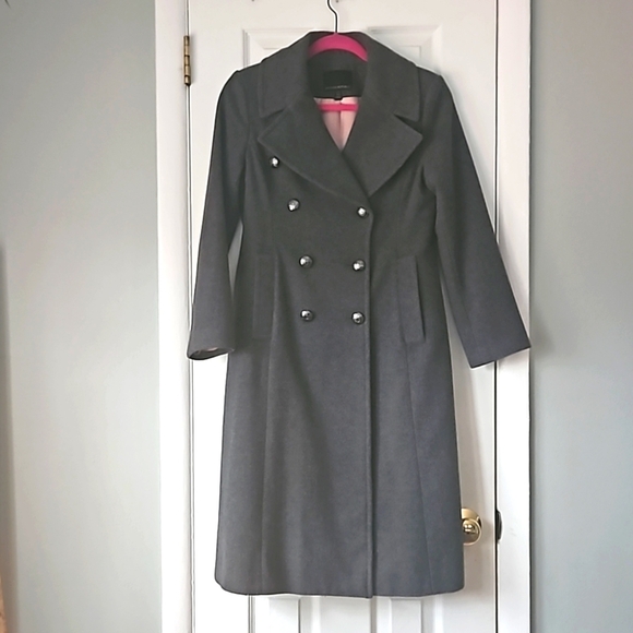 Banana Republic Wool Long Coat in Gray - Picture 1 of 9